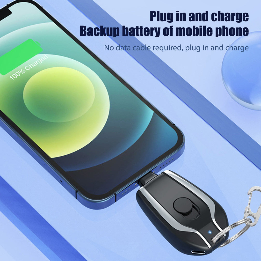 Keychain on-the-go charging