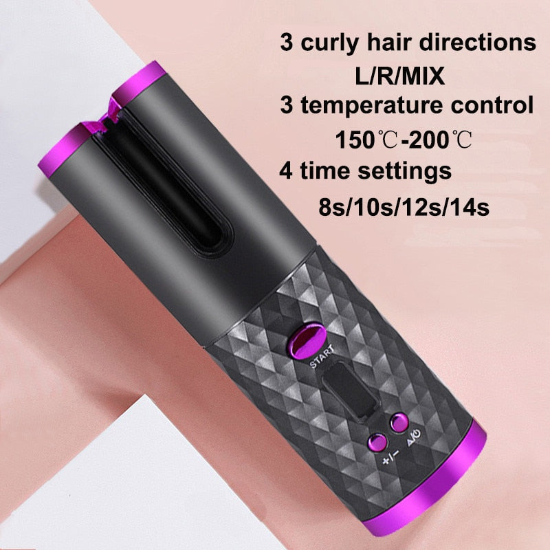 Rechargeable Automatic Portable Hair Curler