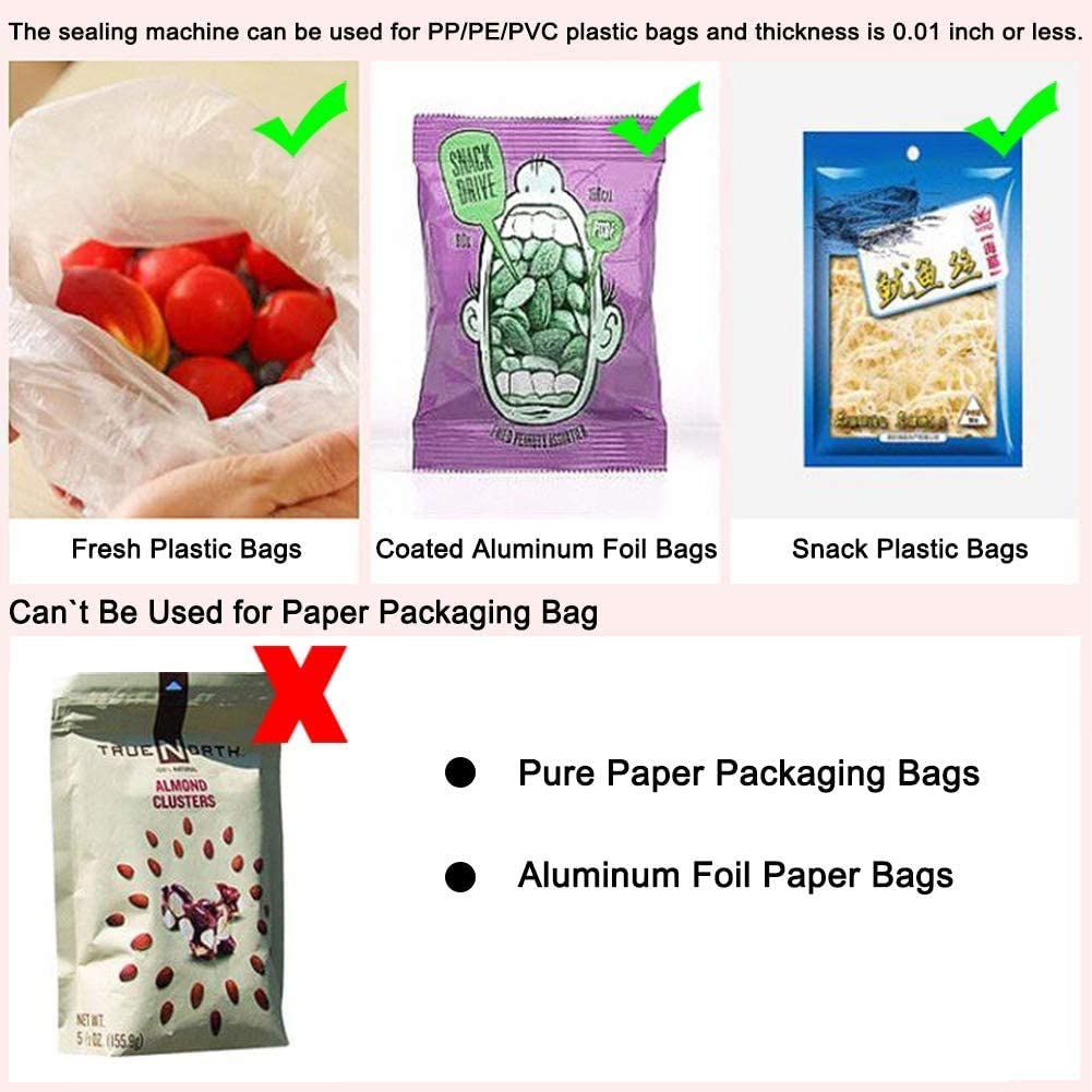 Mini Heat Plastic Bag Sealer  For  Food Snacks  Fruits And Vegetables