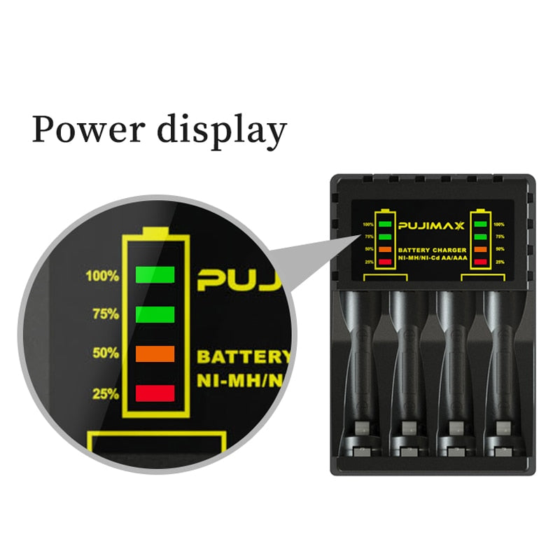 4 Slots Electric AA/AAA Battery Charger