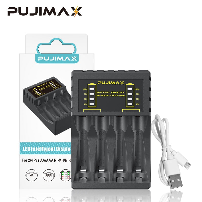 4 Slots Electric AA/AAA Battery Charger