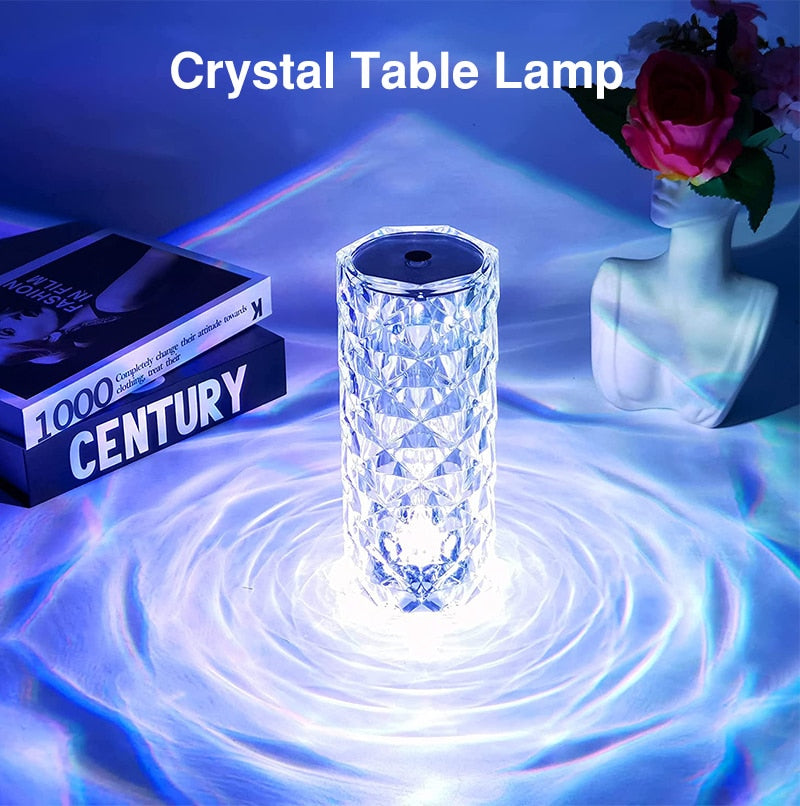 16/3 Colours Crystal Lamp