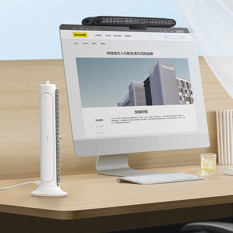 Bladeless Vertical Dual-use Desktop Fan