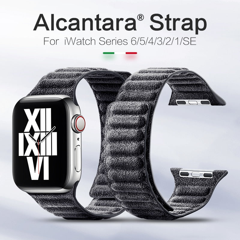 Alcantara Magnetic Apple Watch Strap