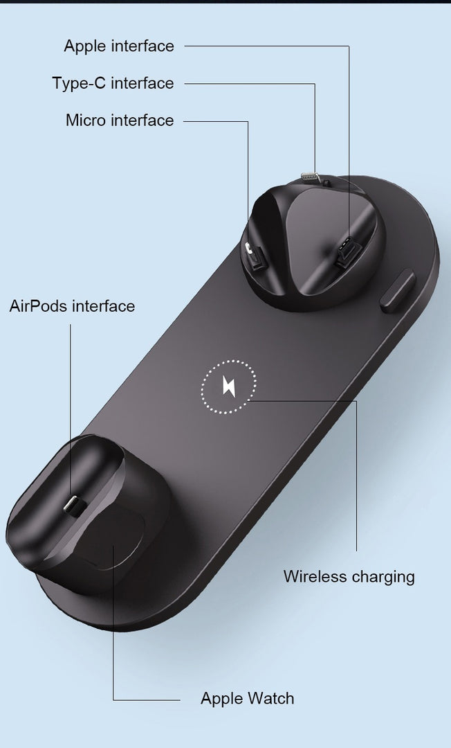 6 in 1Qi Fast Wireless Charger
