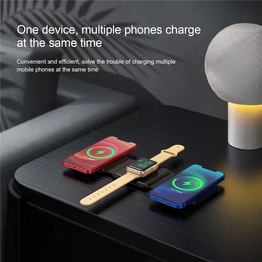 65W 3in1 Foldable Magnetic Wireless Charger