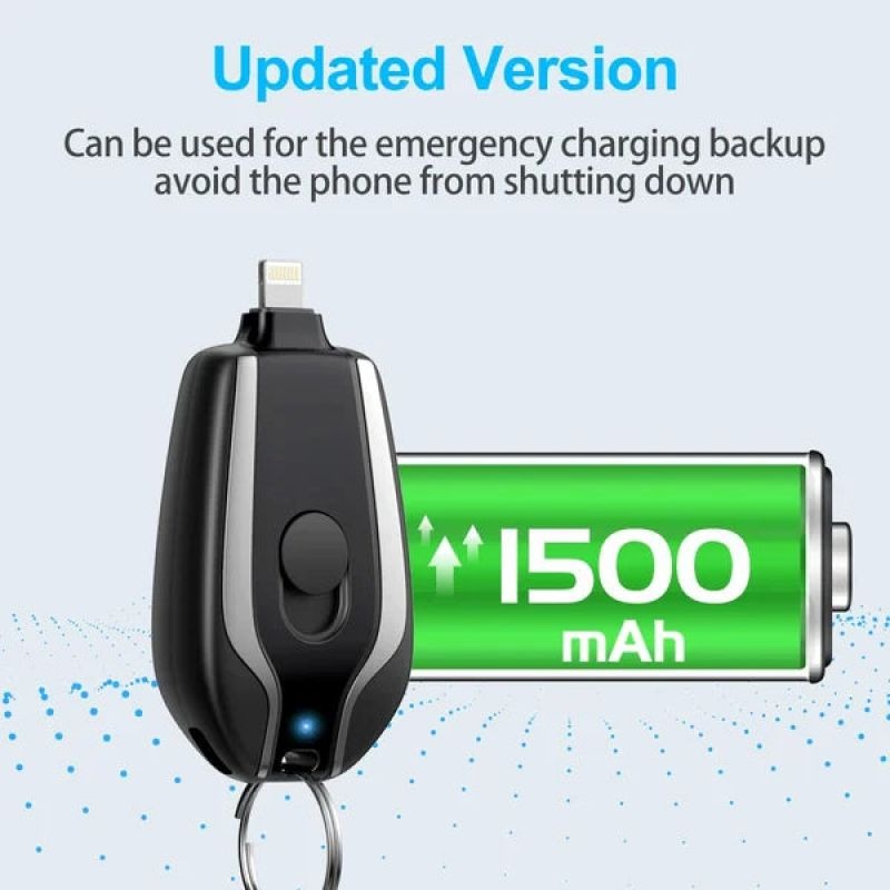 Keychain on-the-go charging
